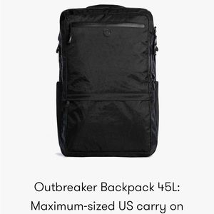 Tortuga Outbreaker Backpack 45L, used twice